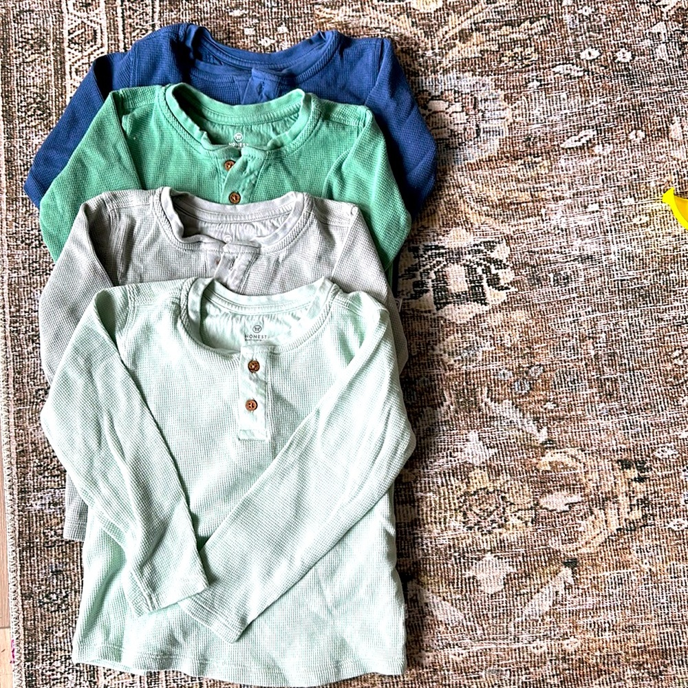 Toddler boys  The Honest Company long sleeve shirts bundle